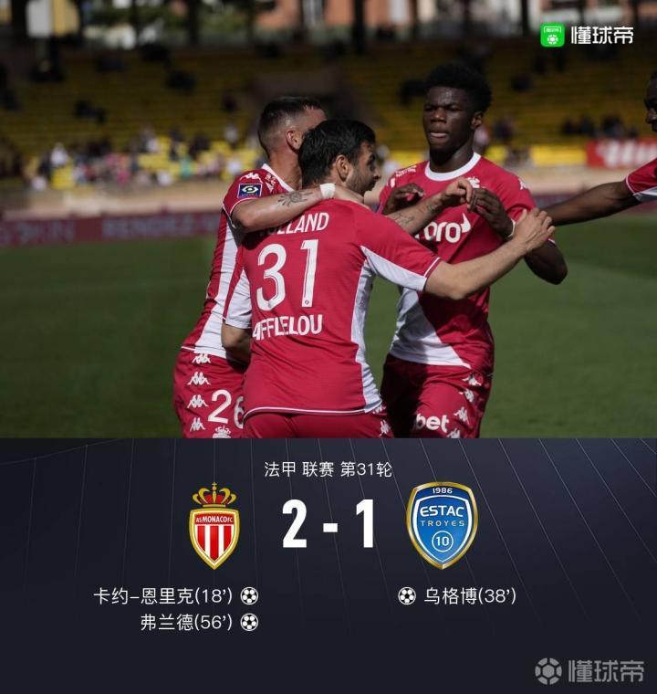 摩纳哥小胜特鲁瓦,重返胜利轨道的简单介绍 摩纳哥小胜特鲁瓦,重返胜利轨道的简单介绍