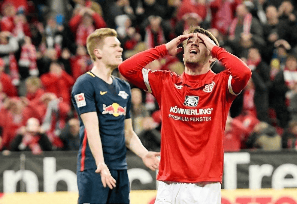 美因茨主场不敌莱比锡红牛,遭遇失利 美因茨主场不敌莱比锡红牛,遭遇失利