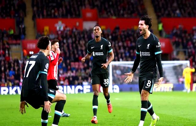 利物浦连续击败南安普顿,保住榜首位置的简单介绍 利物浦连续击败南安普顿,保住榜首位置的简单介绍